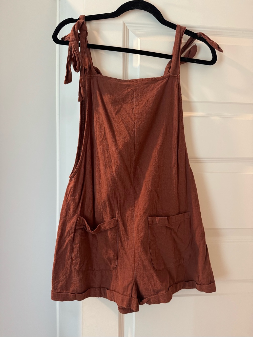 Brown Linen Overalls